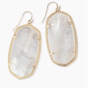 Kendra Scott Danielle Gold Ivory Mother of Pearl Drop Earrings
